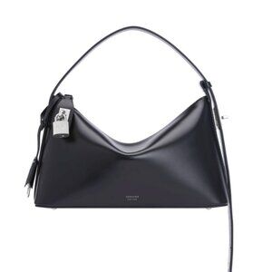Verafied New York Black Silver Hobo Bag